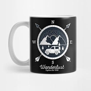 Wanderlust Exclusive Mountains Wilderness Adventure Mug